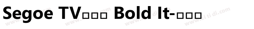 Segoe TV兰亭黑 Bold It字体转换